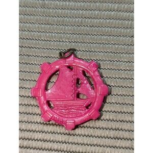 1940's Vtg Celluloid SAILBOAT Nautical Cracker Jack Toy Prize Charm Japan